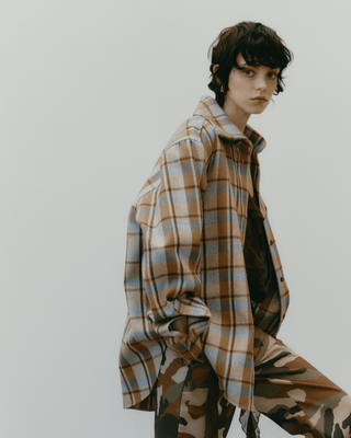 Blanquilla Plaid Shirt Forest Green - BAIA