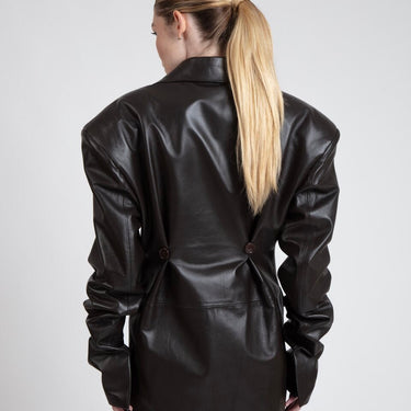 VIVI LEATHER BLAZER - BAIA