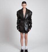 VIVI LEATHER BLAZER - BAIA